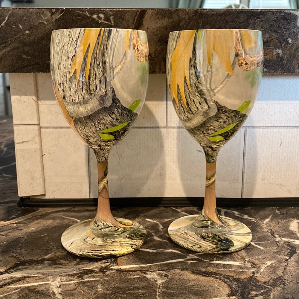 New Camo Wine glasses